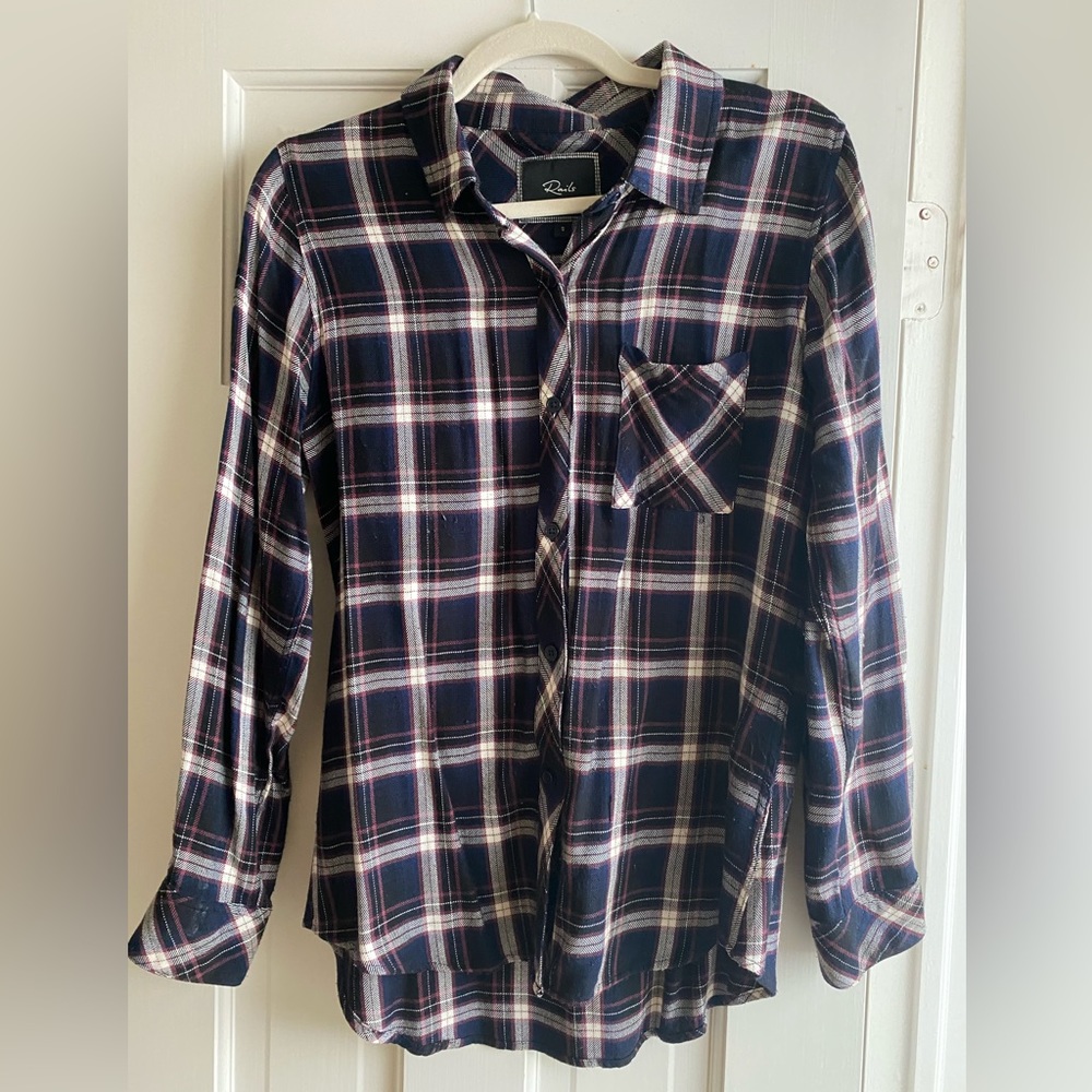 Rails Plaid Button Down Shirt Size Small